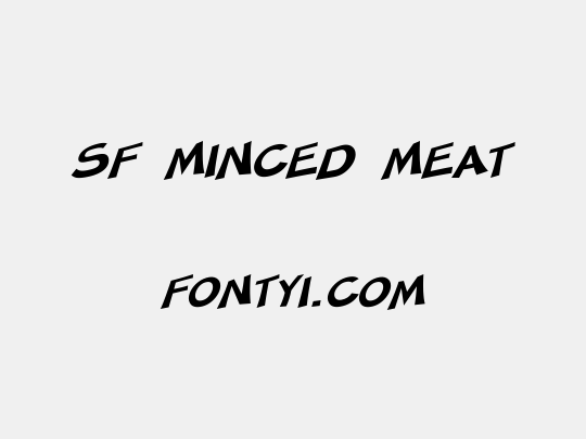 SF Minced Meat
