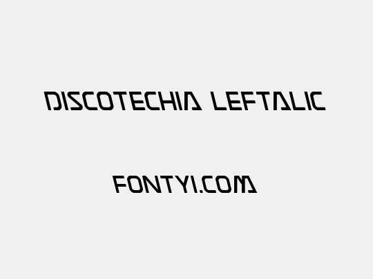 Discotechia Leftalic