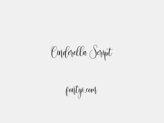 Cinderella Script