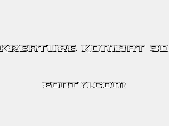 Kreature Kombat 3D
