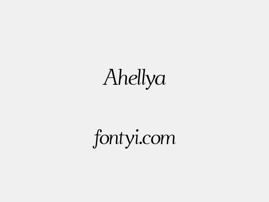 Ahellya
