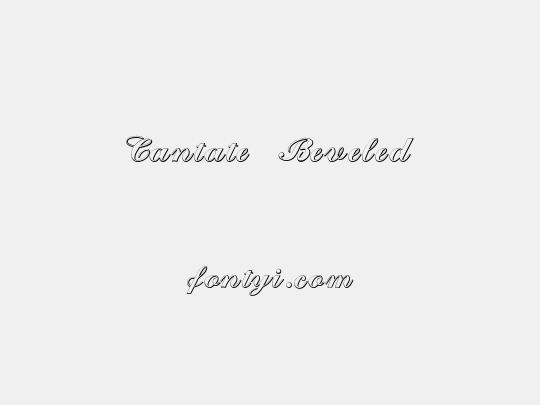 Cantate Beveled