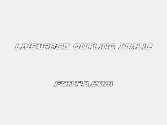 Livewired Outline Italic