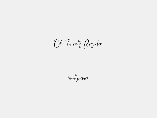 Oh Twenty Reguler