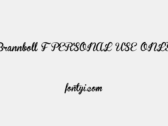 Brannboll F PERSONAL USE ONLY