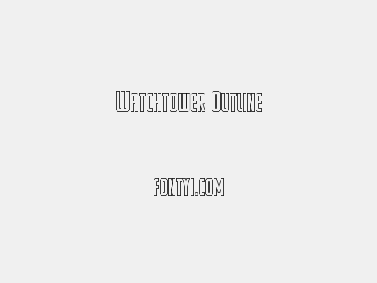 Watchtower Outline