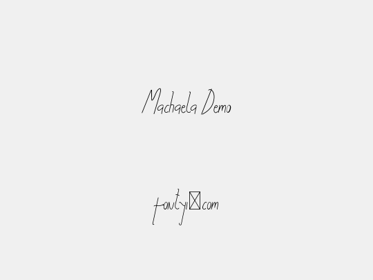 Machaela Demo