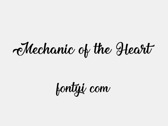 Mechanic of the Heart