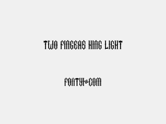 Two Fingers King Light