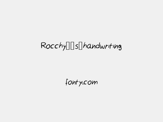 Rocchy__s_handwriting