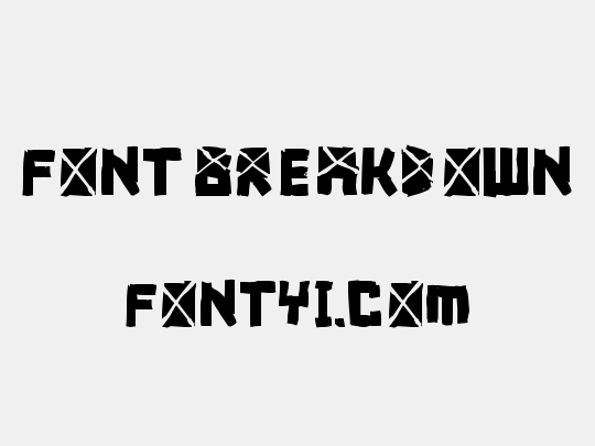 font breakdown