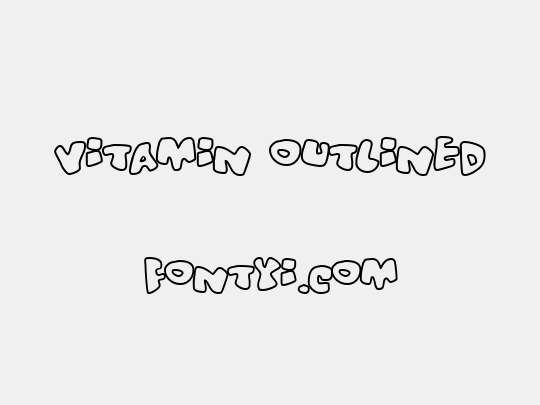 Vitamin outlined