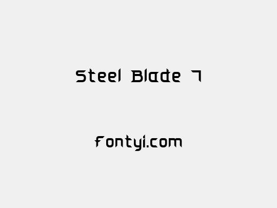 Steel Blade 7