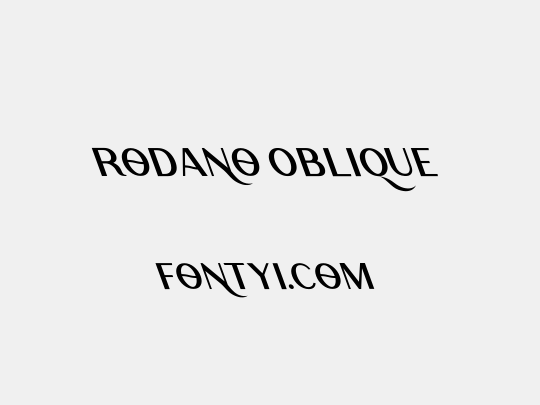 Rodano Oblique