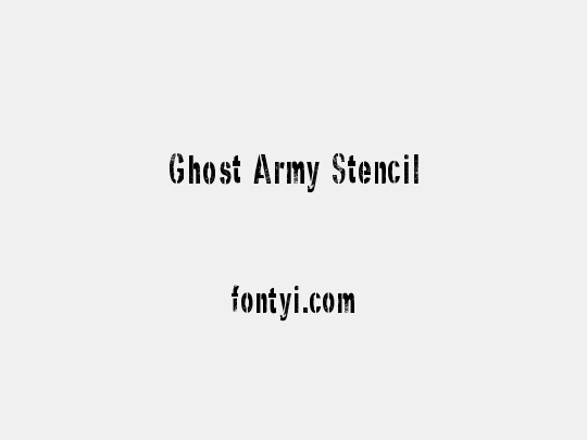Ghost Army Stencil