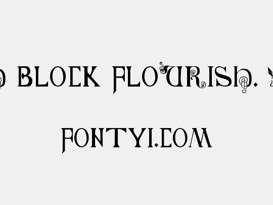 British Block Flourish, 10th c.