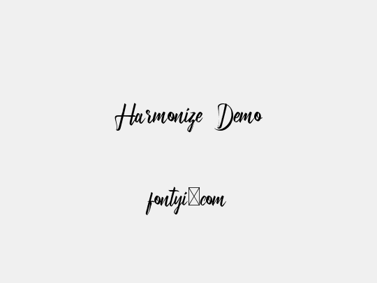 Harmonize Demo