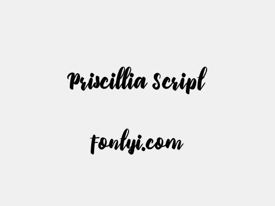 Priscillia Script