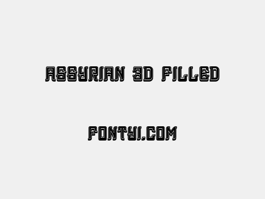 Assyrian 3D Filled