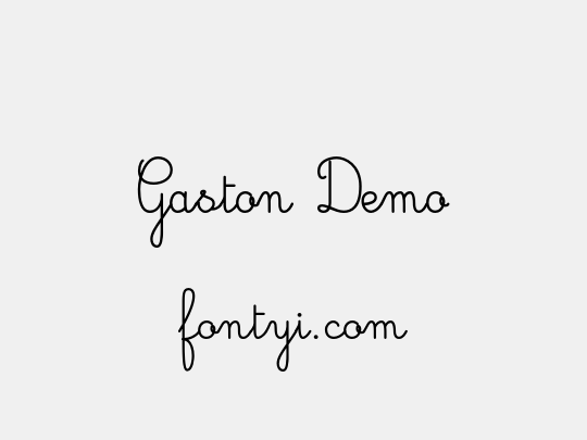 Gaston Demo