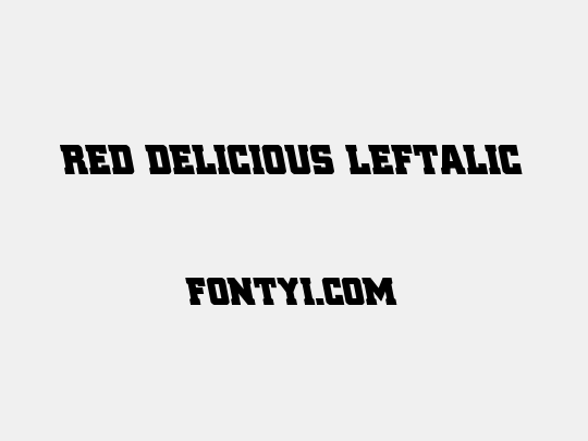 Red Delicious Leftalic