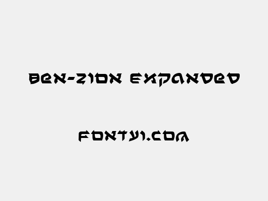 Ben-Zion Expanded