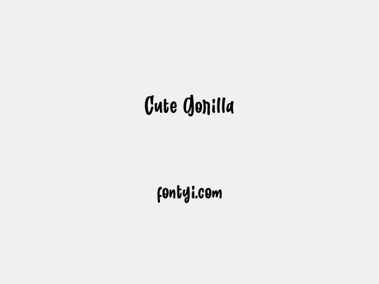 Cute Gorilla