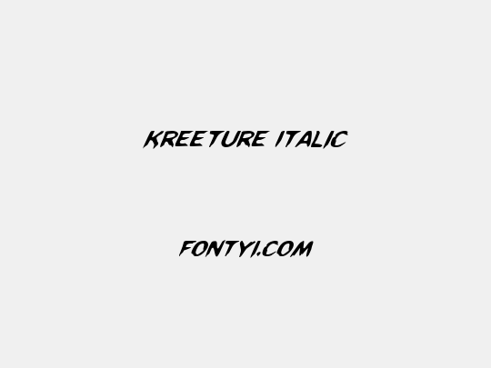 Kreeture Italic