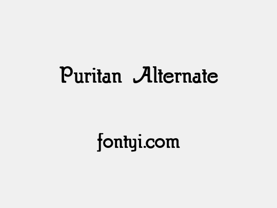 Puritan Alternate