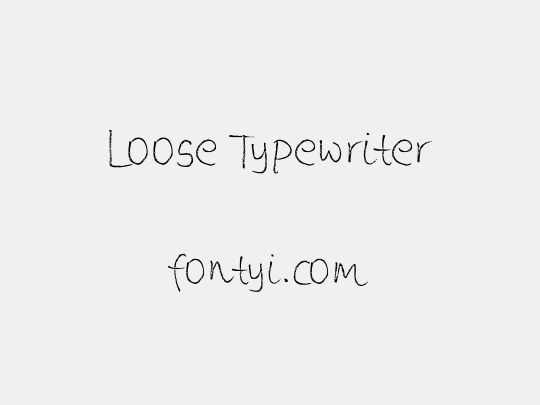 Loose Typewriter