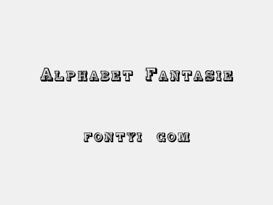 Alphabet Fantasie