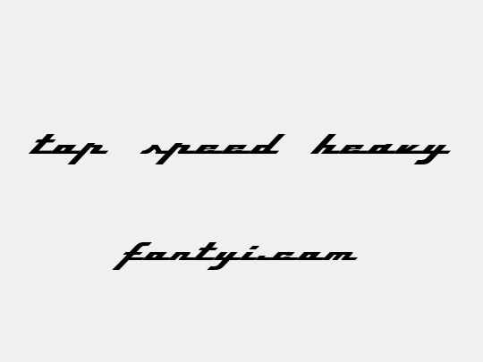 Top Speed Heavy
