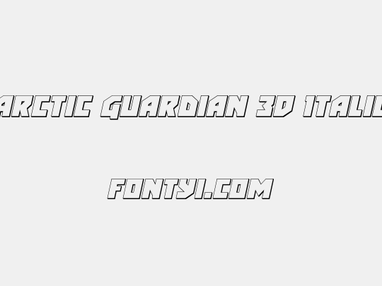 Arctic Guardian 3D Italic