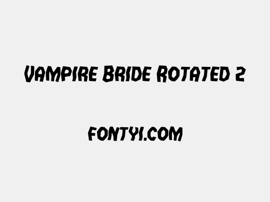 Vampire Bride Rotated 2