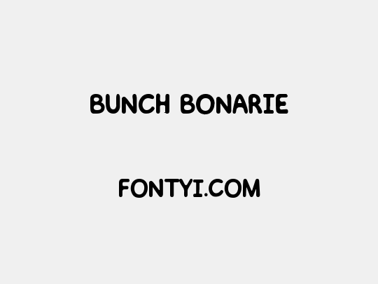BUNCH BONARIE