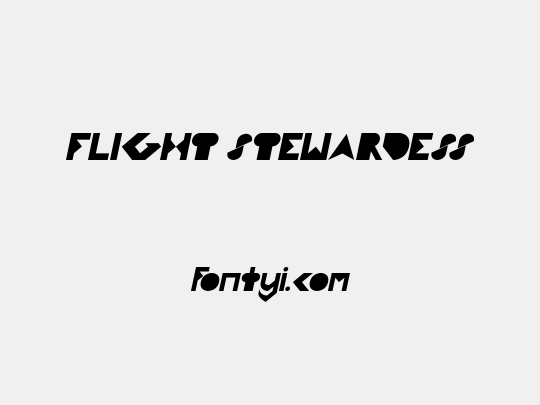 FLIGHT STEWARDESS
