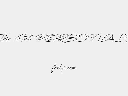 Avelana Thin Ital PERSONAL USE