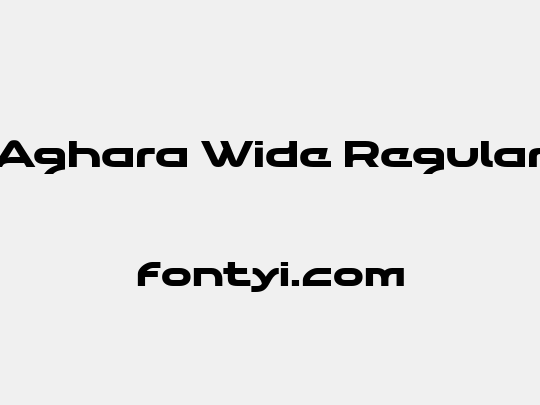 Aghara Wide Regular