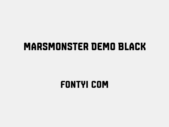 Marsmonster Demo Black