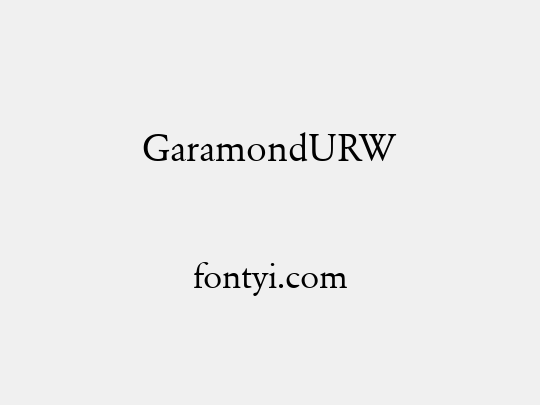 GaramondURW
