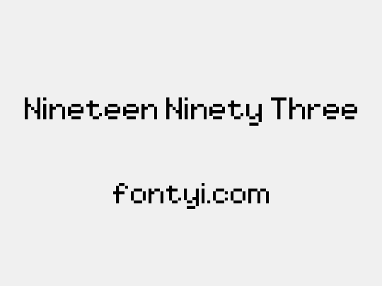 Nineteen Ninety Three