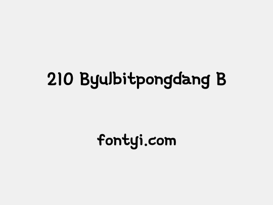 210 Byulbitpongdang B
