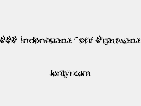 FTF Indonesiana Serif Hijauwana