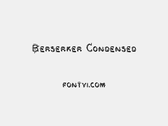 Berserker Condensed