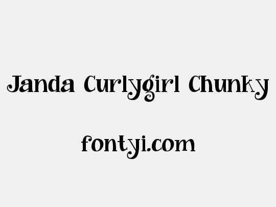 Janda Curlygirl Chunky