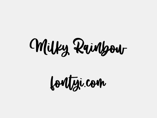 Milky Rainbow