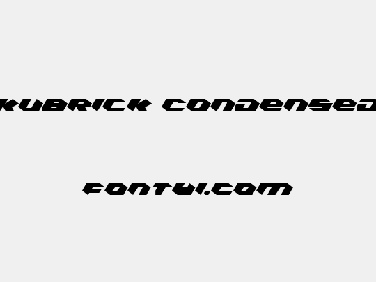 Kubrick Condensed