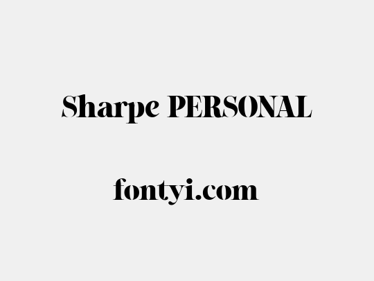 Sharpe PERSONAL