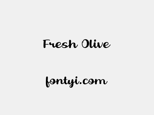 Fresh Olive