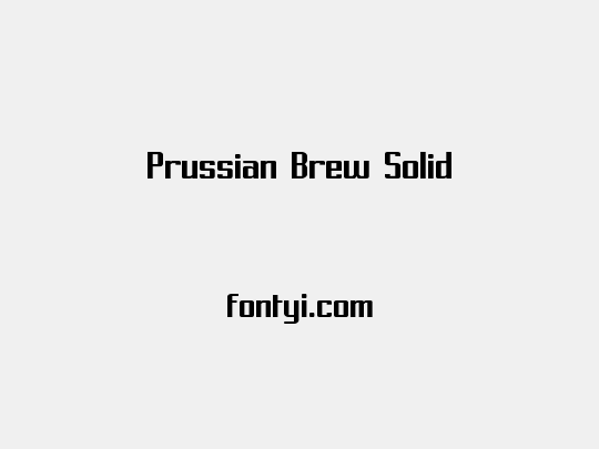 Prussian Brew Solid